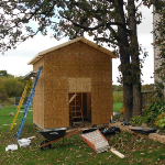 12x12 Gable 12' sidewalls Wind Lake #4